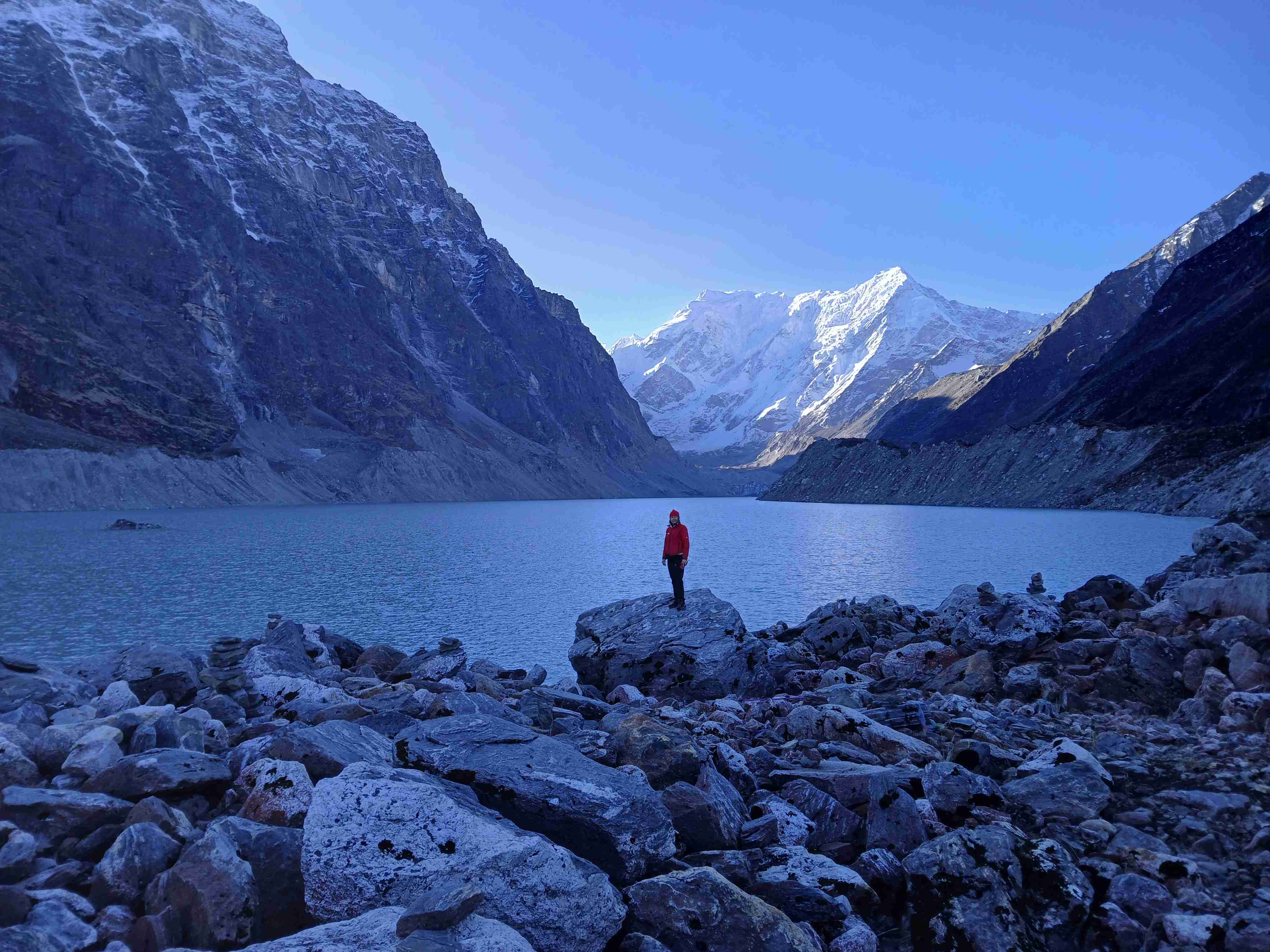 Tsho Rolpa glacial lake near Dolakha